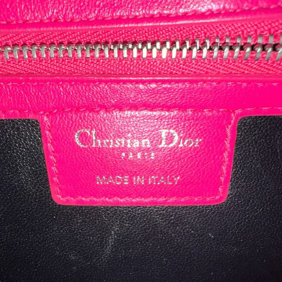 Dior Lady Dior Cannage Tri-Color Lambskin 2-Way Bag - Picture 8 of 9